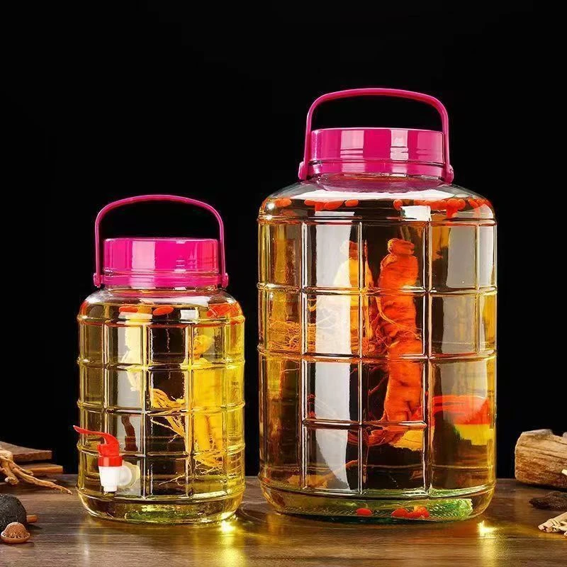 泡酒玻璃罐密封罐家用加厚果酒腌菜泡菜罐坛子酵素桶密封玻璃罐