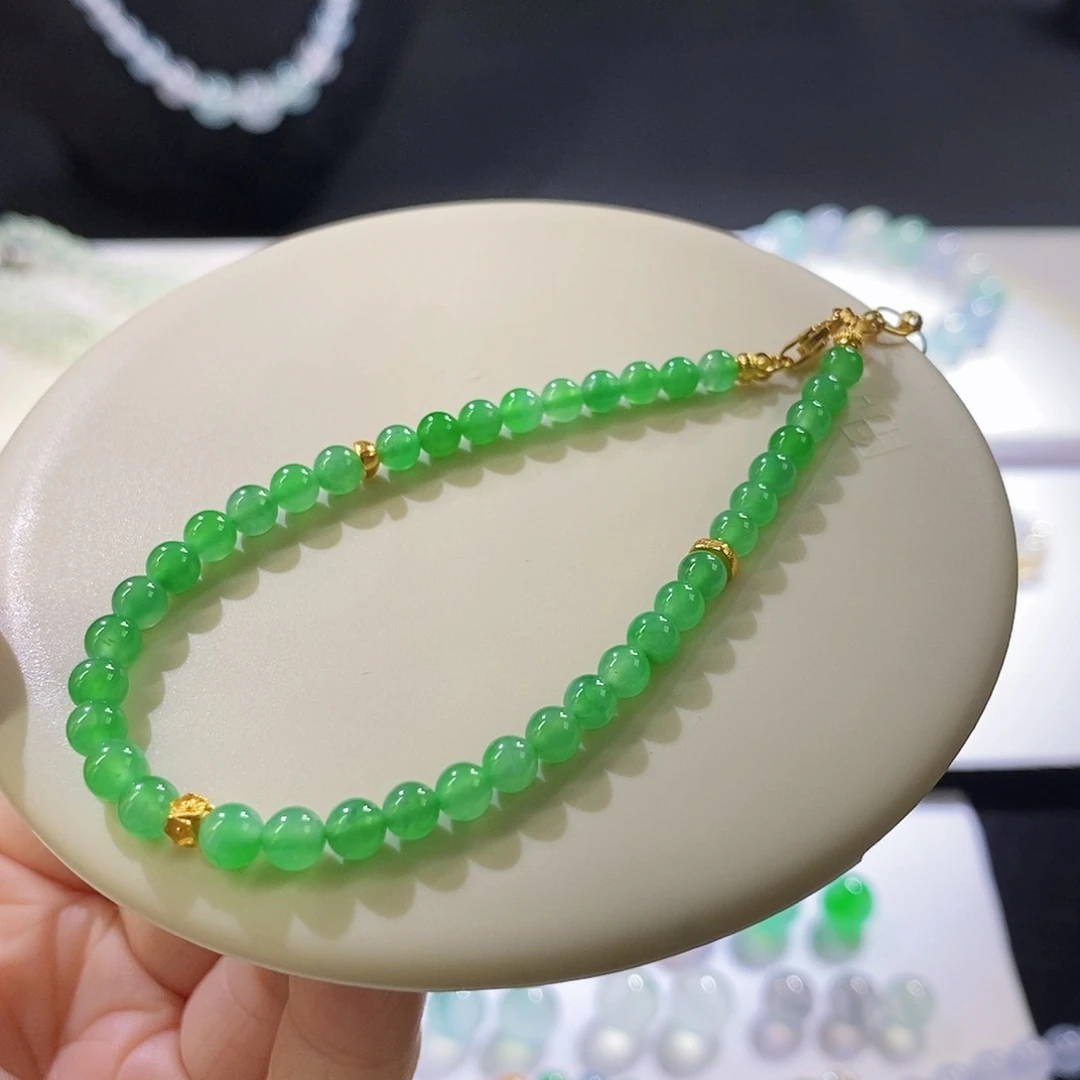 翡翠未镶嵌挂件单圈