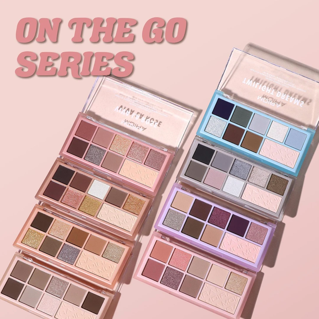 保税MOIRA ON THE GO眼影盘10g便携口袋旅行9色综合彩妆盘