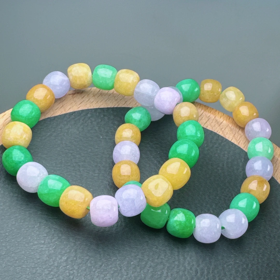 卡10+mm缅料天然A货老型珠多宝手串多样性发一串