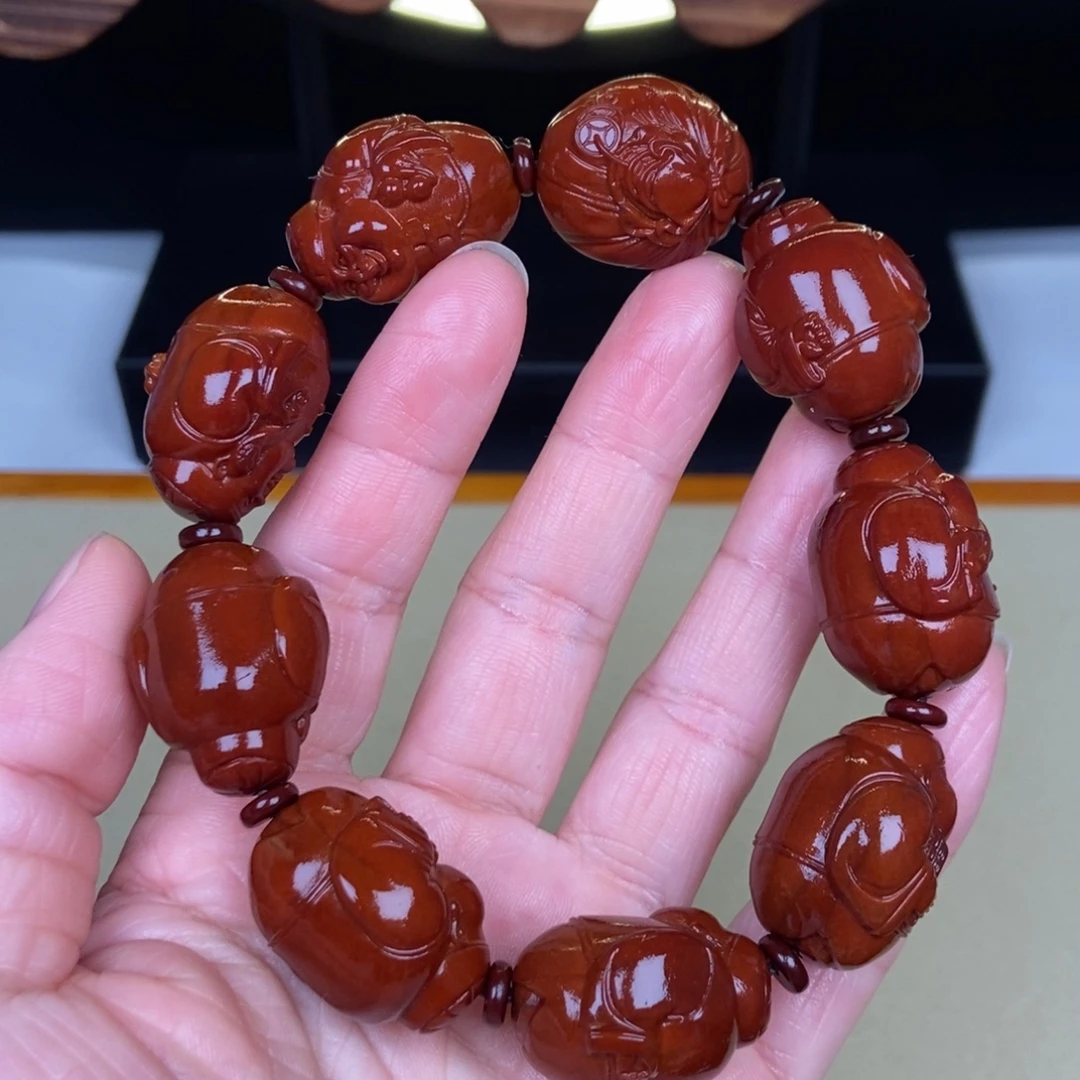 吊坠橄榄核地主财神