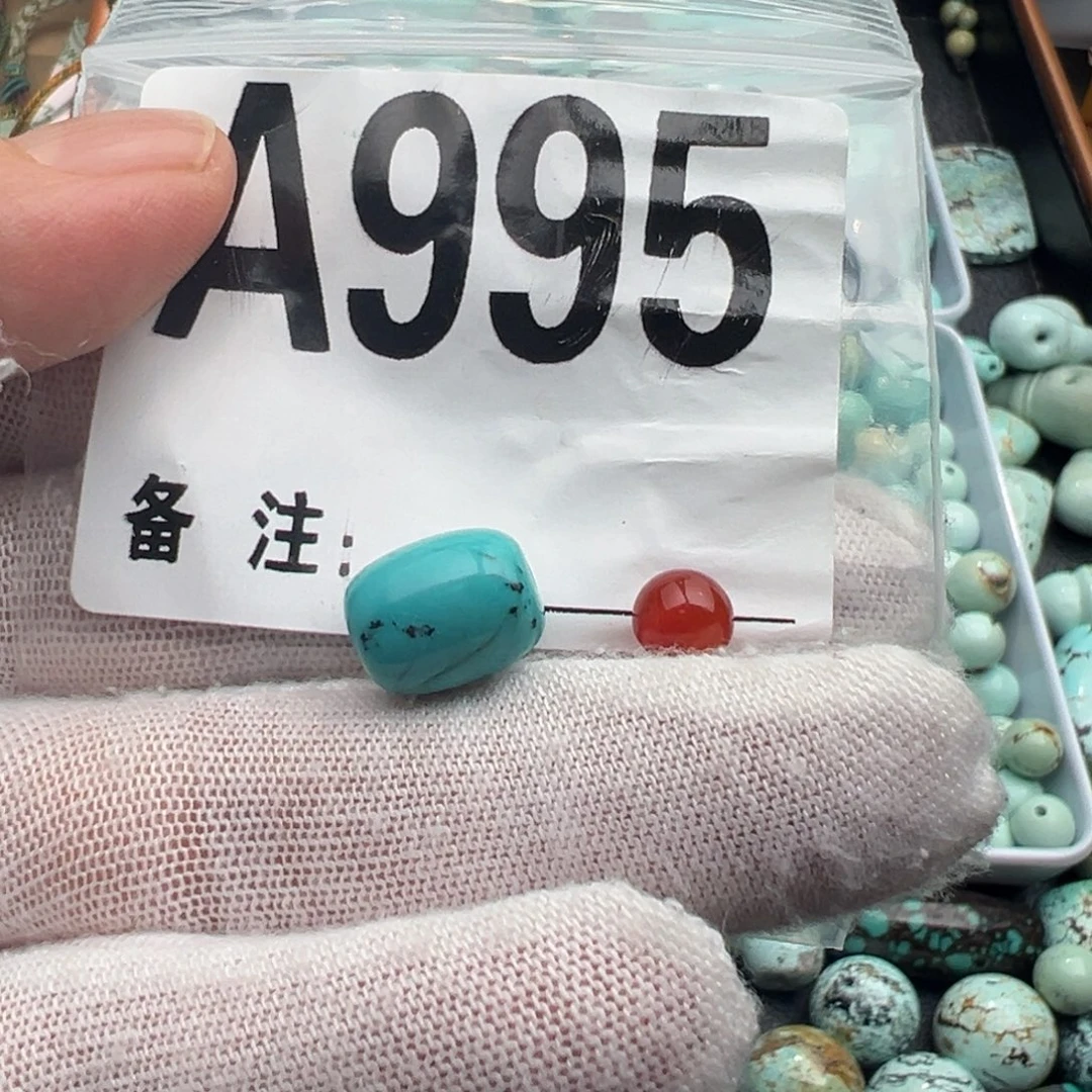 未镶嵌卡9.6桶珠南红玛瑙