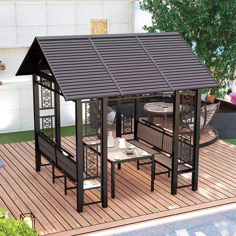 柚乐场 户外凉亭别墅庭院露台农家乐院子休闲雨棚遮阳棚