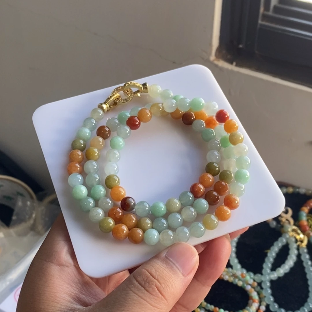 定制翡翠未镶嵌53 缅甸翡翠A货卡7