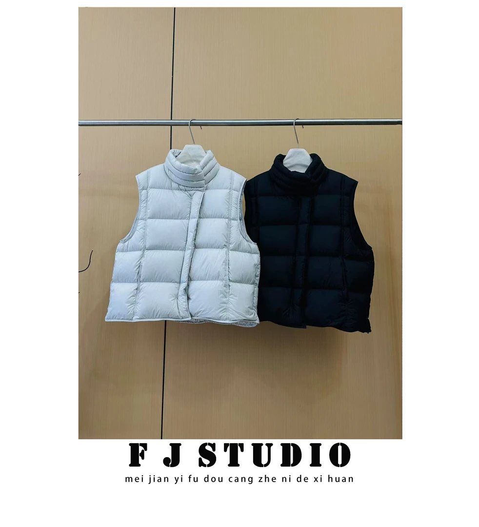 凤姐定制 {羽绒马甲} F0092025082  宽松秋冬极简风无袖羽绒马甲