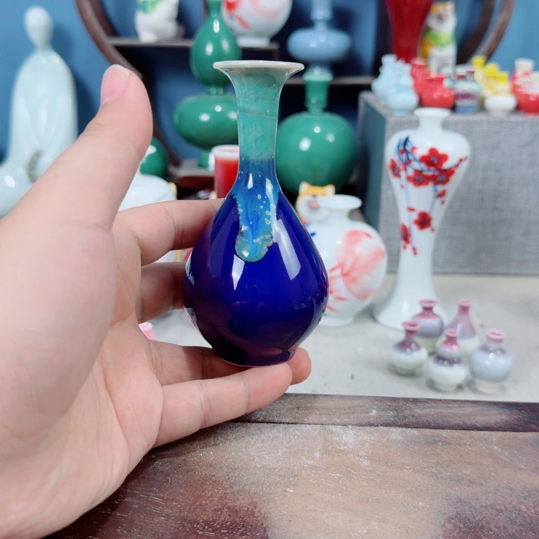 陶瓷手工小花器摆件