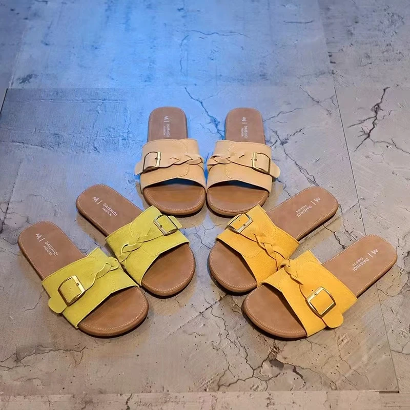 夏款法式拖鞋女新款配裙子仙女风透气拖鞋1181