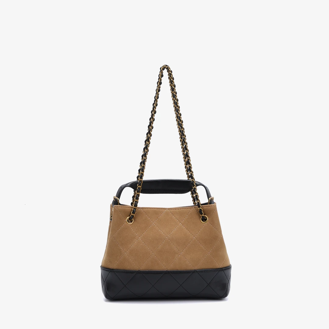 【C110】小香风手提包-新款女包斜挎包百搭单肩包（尺寸23*7*18）