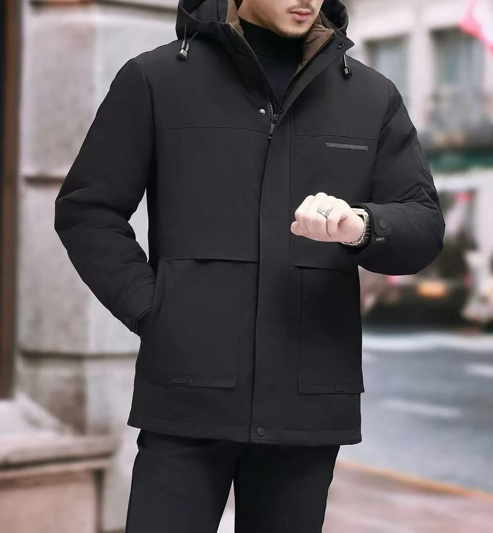 8307款石墨烯加热加厚冬季男士羽绒服