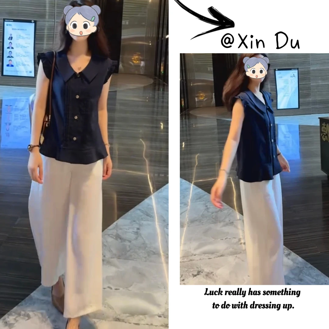 2025夏季新款时尚显瘦气质女士网红洋气两件套百搭款D21762