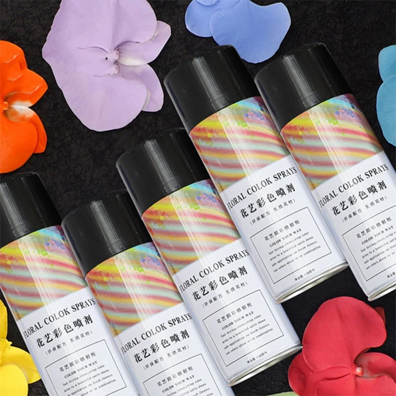 【莫莫】花艺喷漆鲜花喷色剂花店用diy材料乌梅子酱碎冰蓝上色剂