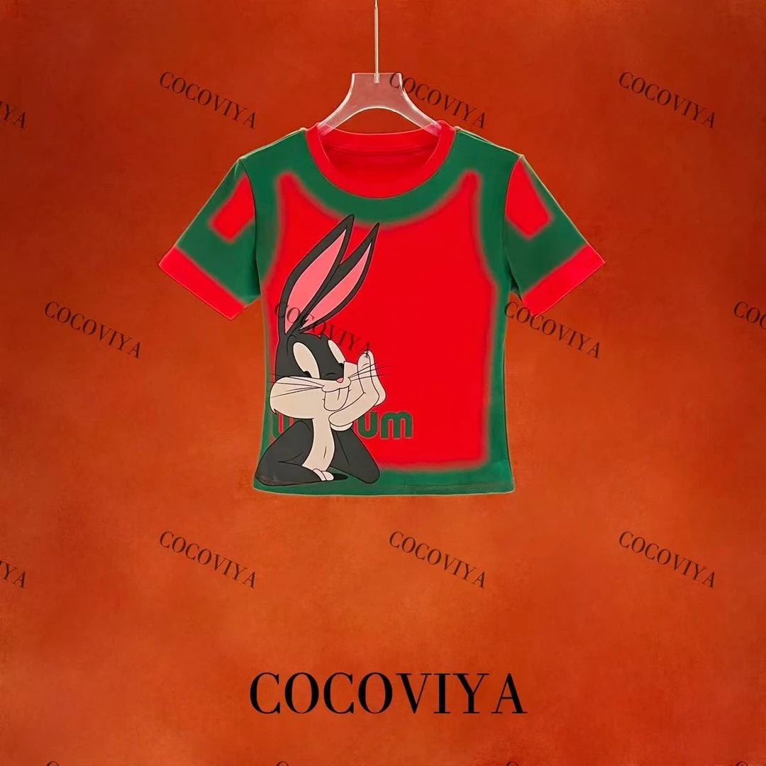 DD COCOVIYA 2025设计感春夏兔八哥打底时尚休闲上衣24C-301