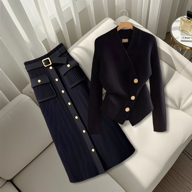 2025秋季新款穿搭一整套爆款独特漂亮百搭减龄上衣轻熟高腰半身裙