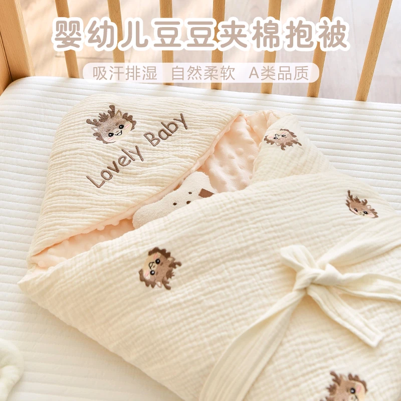 新生儿抱被纯棉婴儿防惊吓宝宝春秋薄款产房襁褓包被裹单四季通用