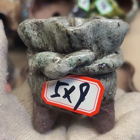 红陶粗陶花盆手工