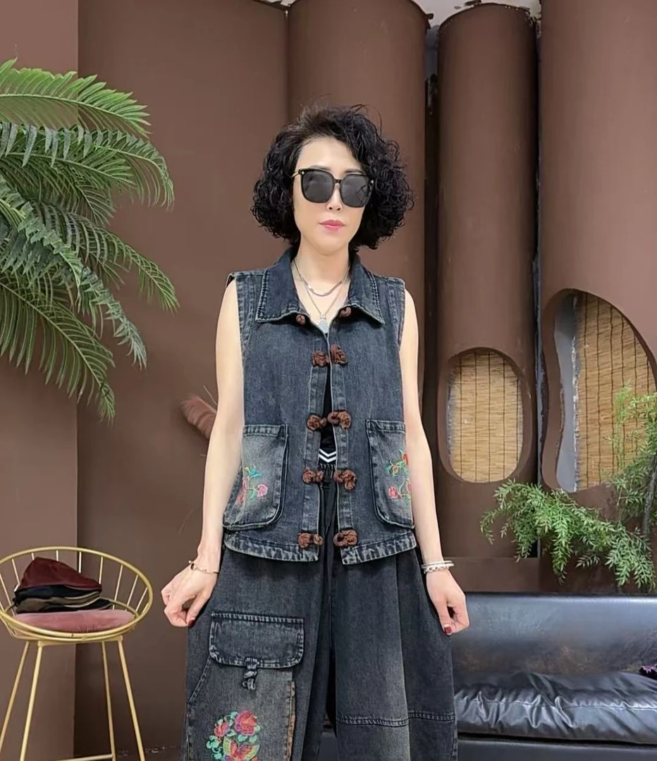 君姐宝藏衣橱[066]春季新款砂洗牛仔休闲时尚开衫领马甲