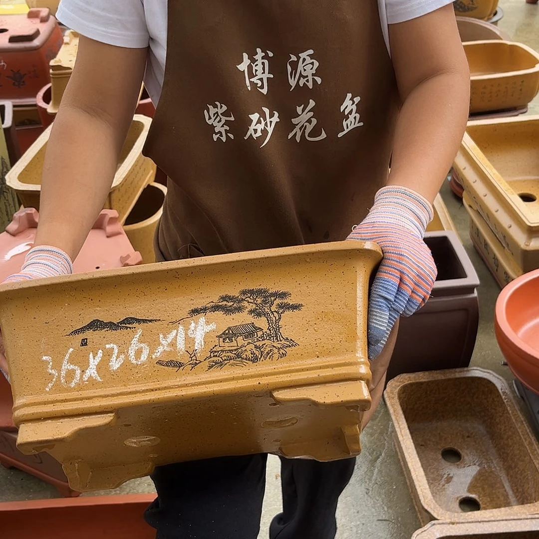 紫砂花盆盆景艺术