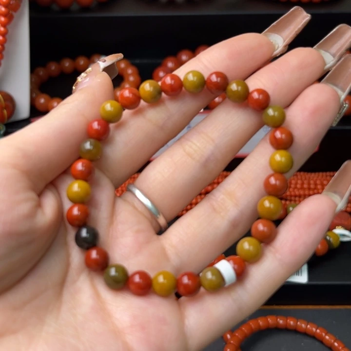 南红玛瑙未镶嵌南红玛瑙包浆手串6mm