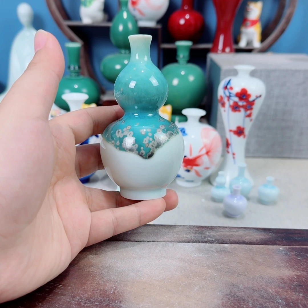 陶瓷手工小花器摆件