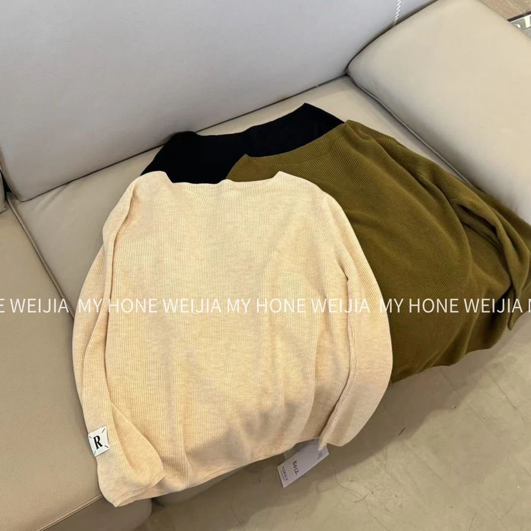 【WJ】春款   石  5012 三色针织上衣（均码）