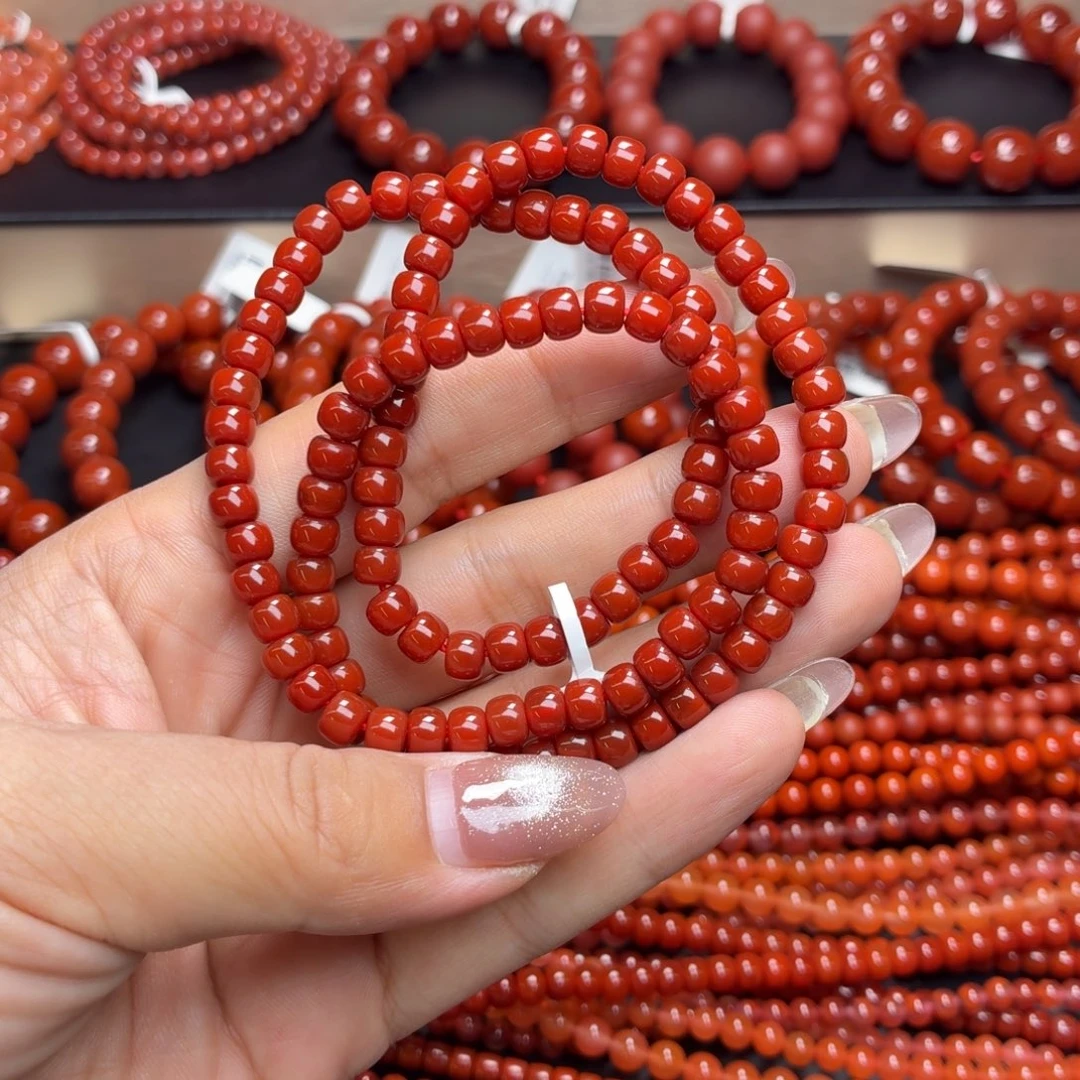 熙***9未镶嵌天然玛瑙手串多圈玛瑙/玉髓