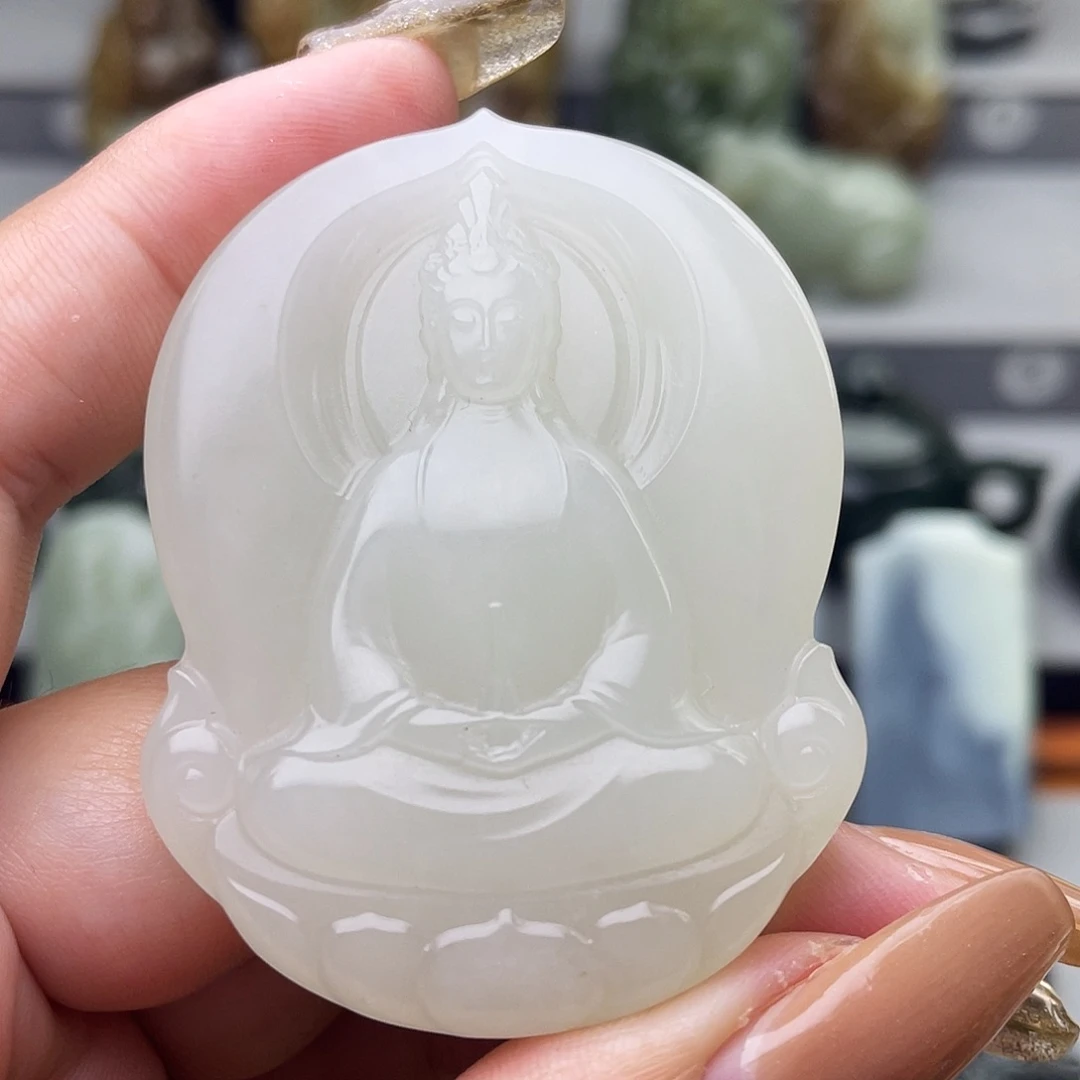 和田玉未镶嵌颈饰