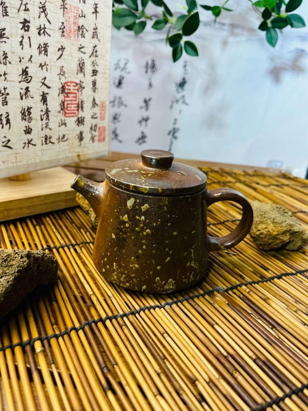 细泥柴烧茶壶手工泡茶壶功夫茶具云南腾冲火山泥柴烧软化水