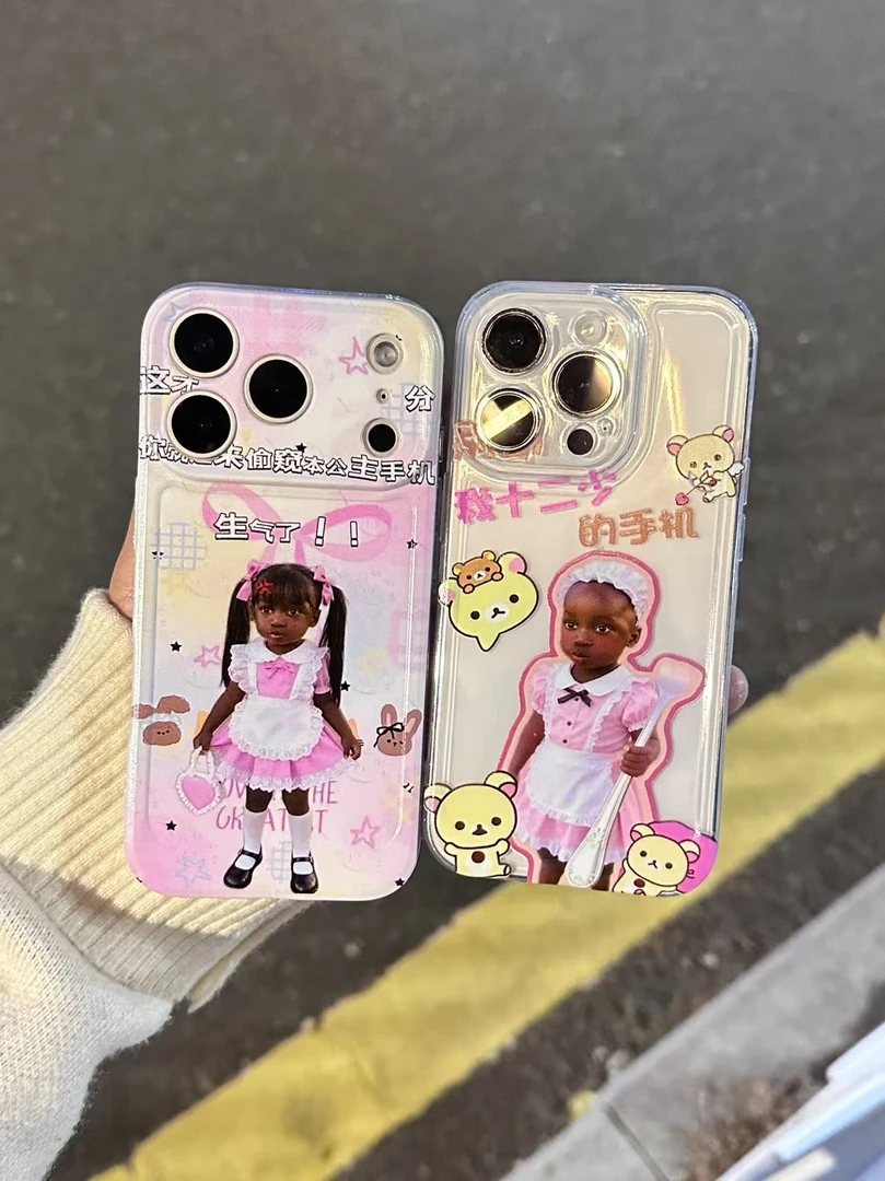 创意丑萌十二少情侣手机壳适用苹果17p太空壳16promax小米华为15