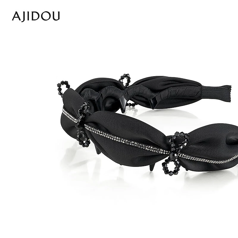 AJIDOU阿吉豆发饰女款织物高颅顶发箍发饰
