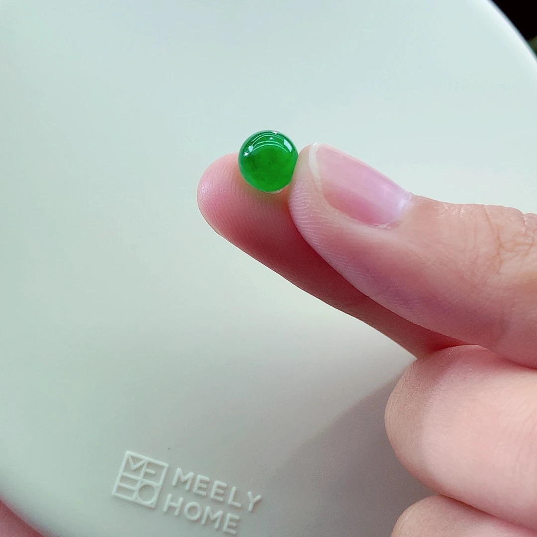 未镶嵌手链翡翠木****宝高冰满绿卡7mm