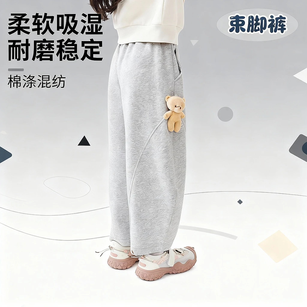 皇室童缘2025新款春秋束脚裤卡通公仔17730358003