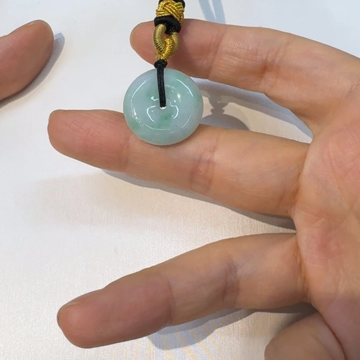 翡翠未镶嵌颈饰平安扣20.6-6