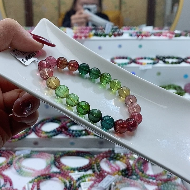 碧玺手链未镶嵌多样性发一条