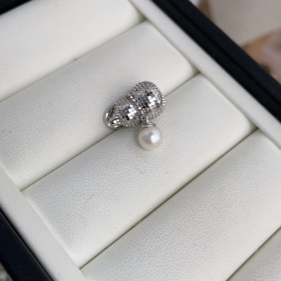 吊坠(不含链)海水珍珠银S925镶嵌