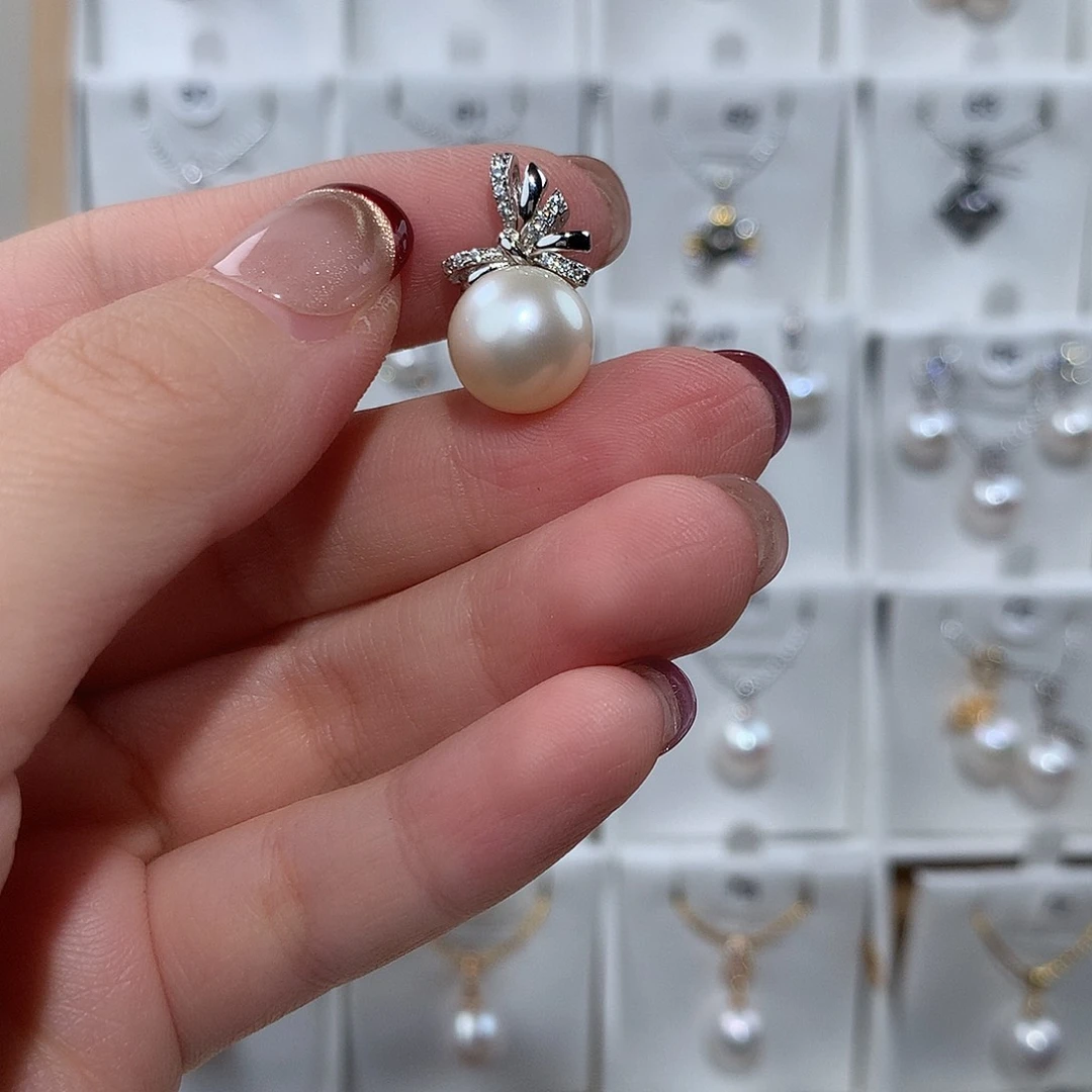 海水珍珠颈饰银S925镶嵌