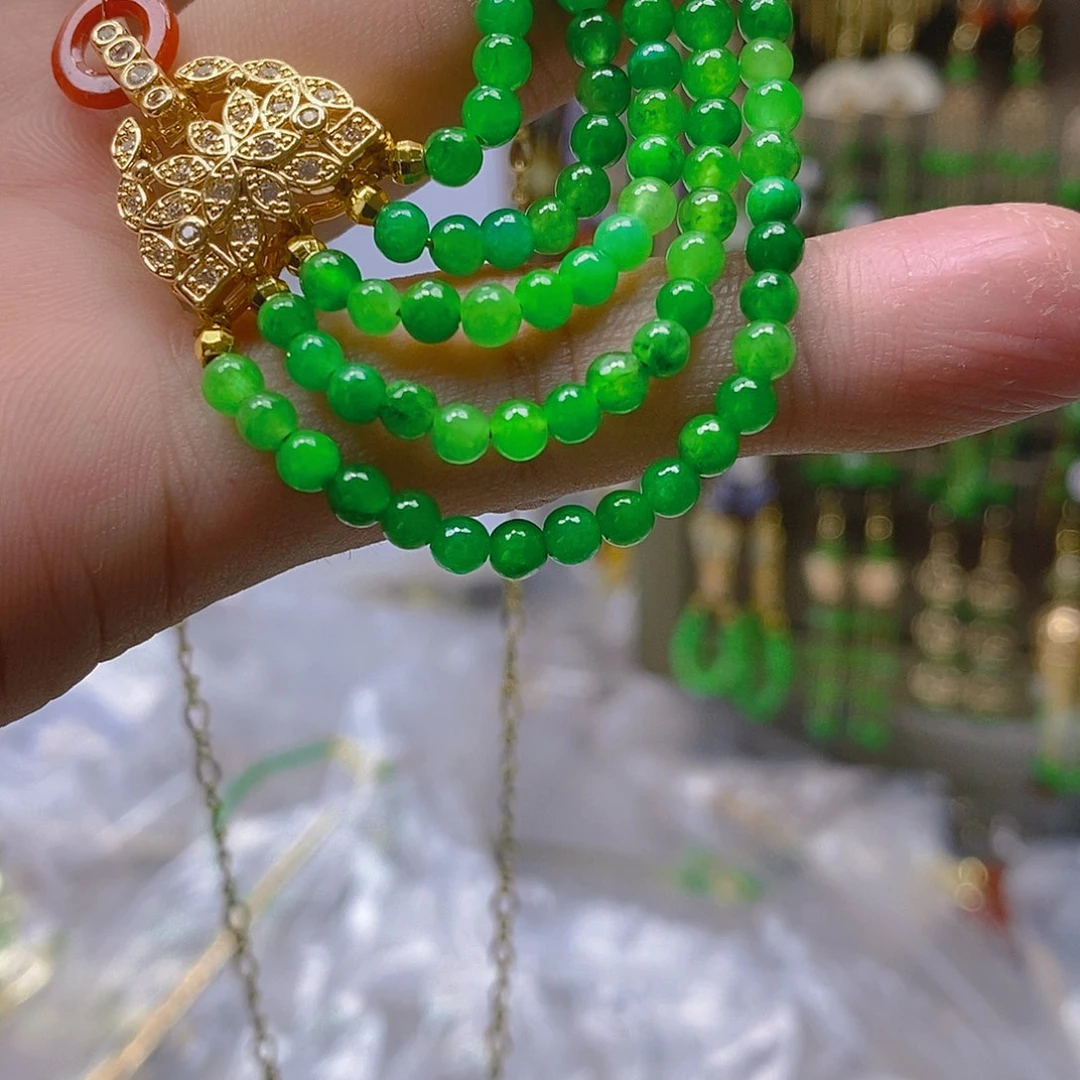 翡翠合金耳饰翡翠