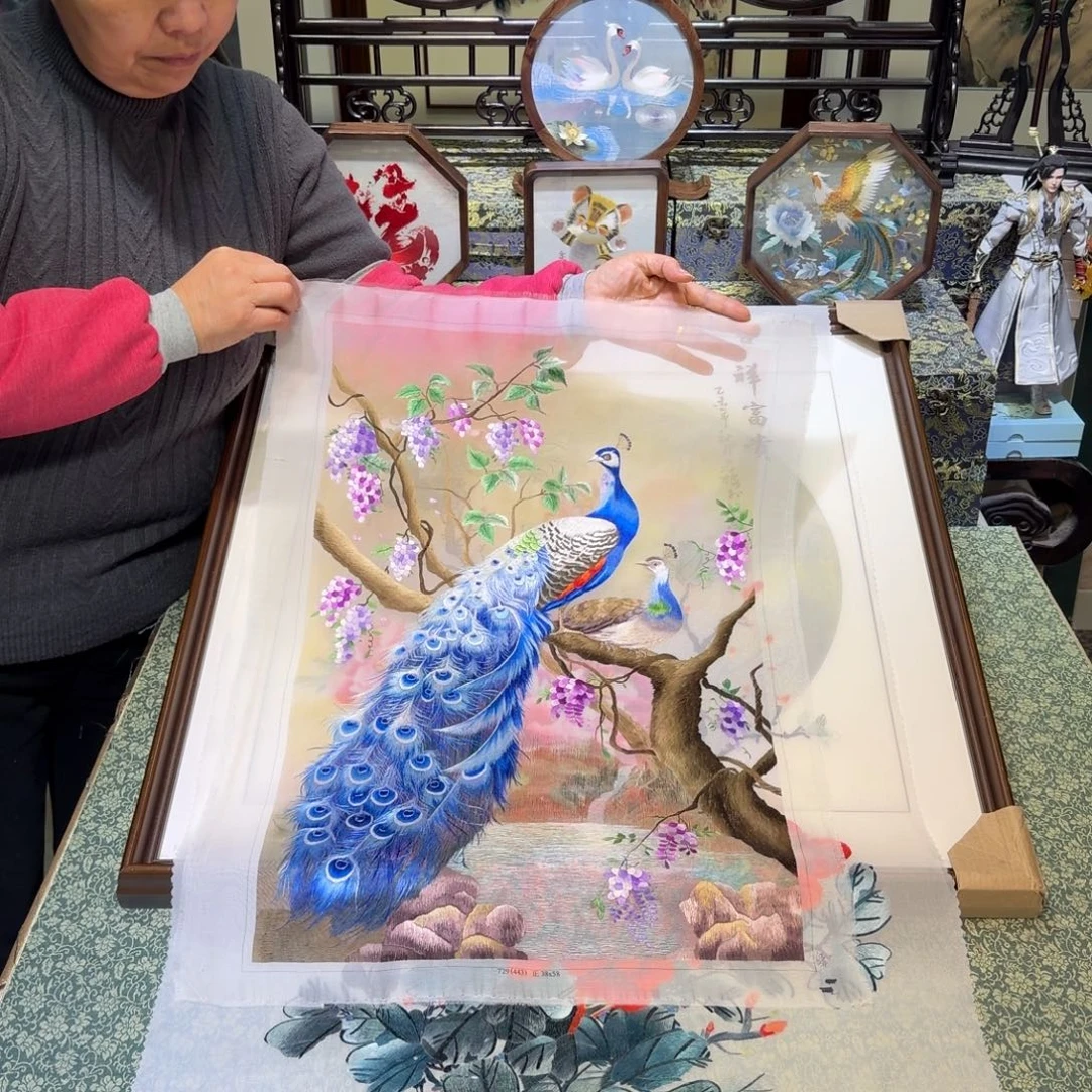 刺绣手工苏绣工艺单面绣片