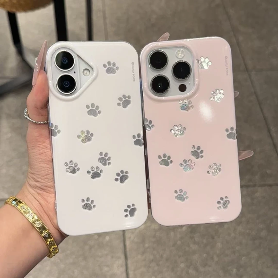 奥菲顿趣味镂空猫爪适用苹果17/16冰川手机壳华为p70vivo小米oppo