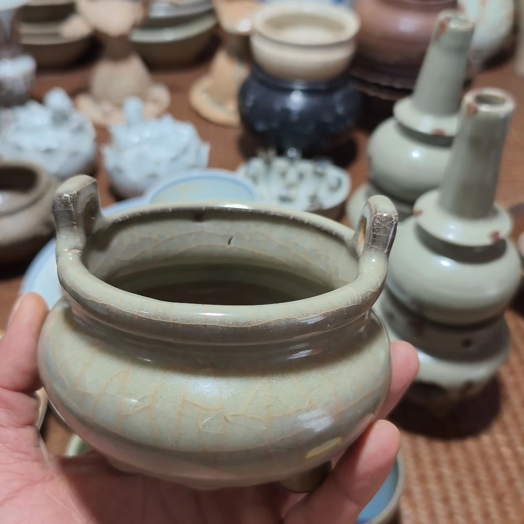 午***茶龙泉窑小罐子一个全品