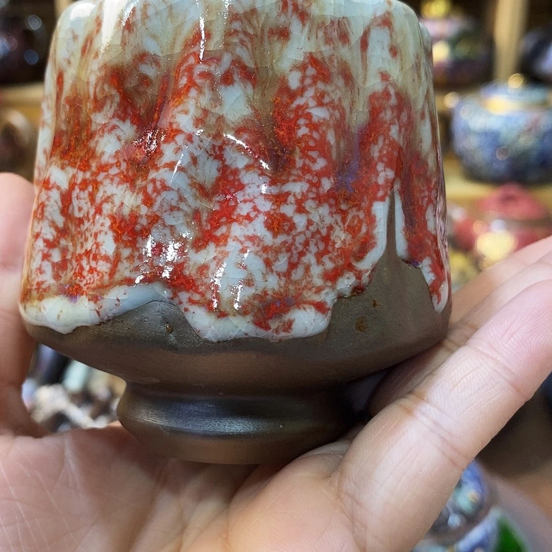 粗陶柴烧志野茶器