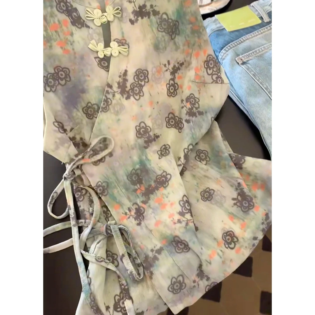 新中式国风盘扣气质无袖上衣背心女设计感小众独特漂亮小衫高级感