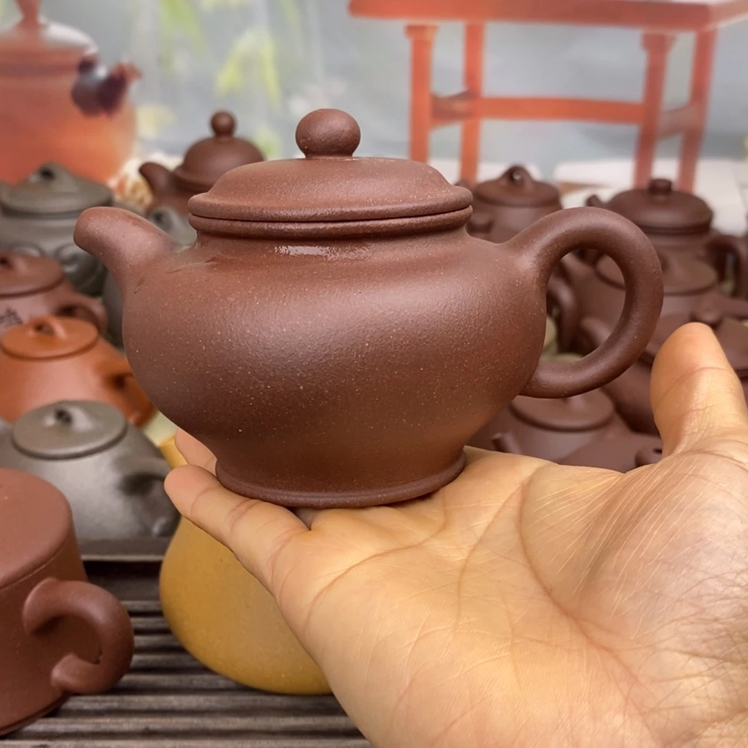 茶壶紫砂风釉200cccc羊角山紫泥掇只