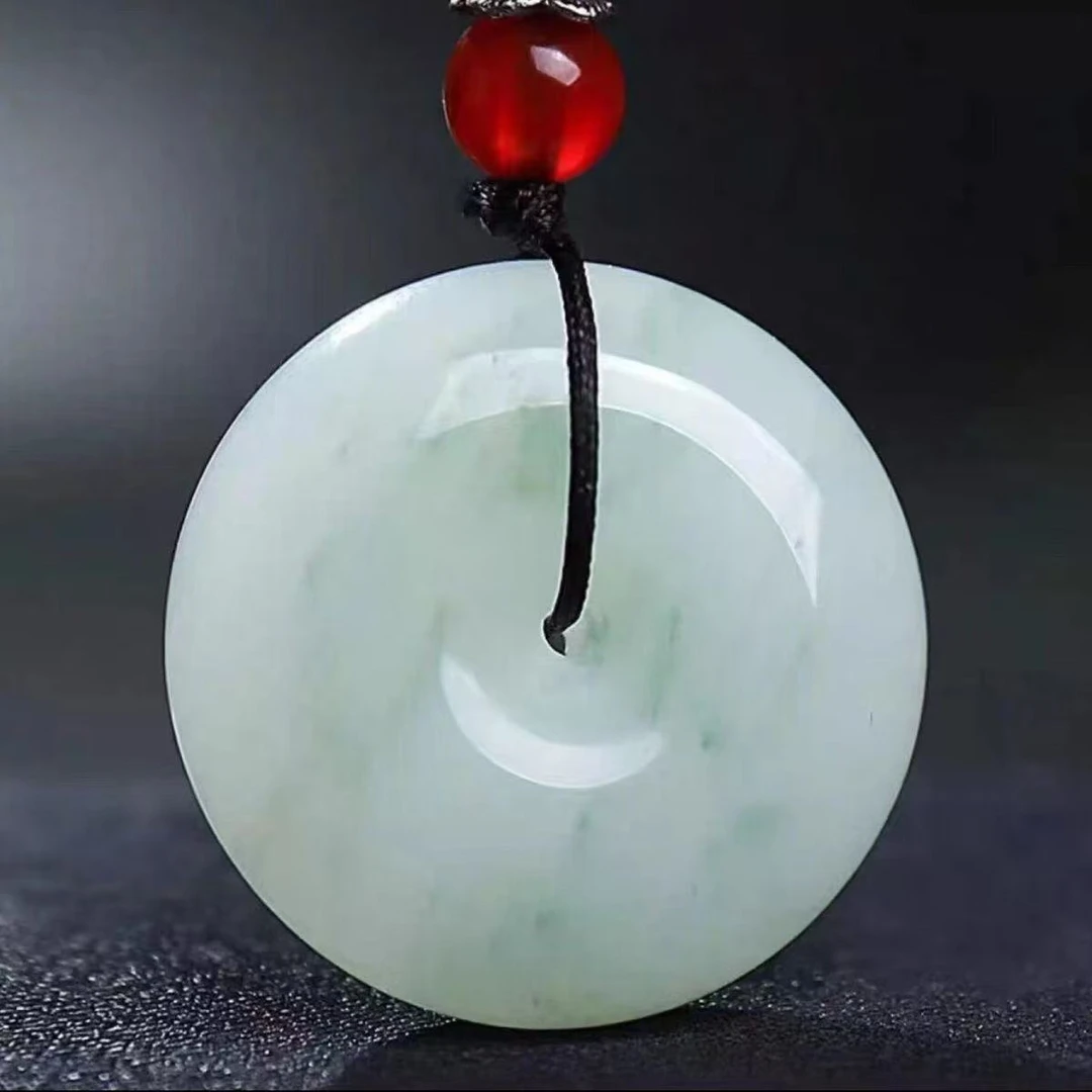 天然天山翠平安扣吊坠/多样性发货/拍一发一