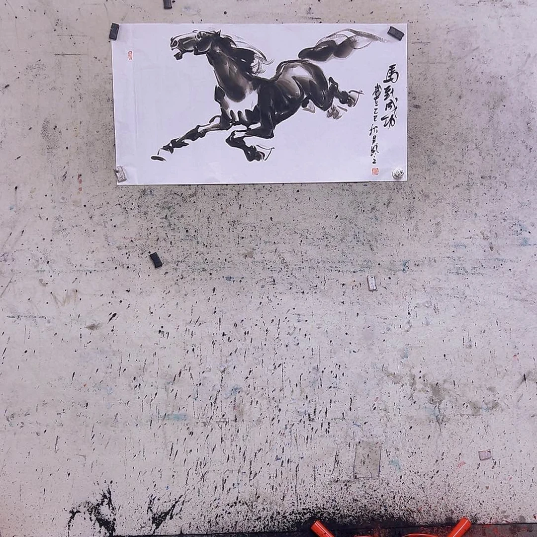 花***汗国画三尺200x50cmcm