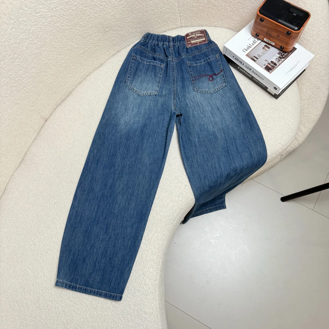 【2025秋款新品】青少年时尚韩版百搭水洗休闲牛仔裤HWX105