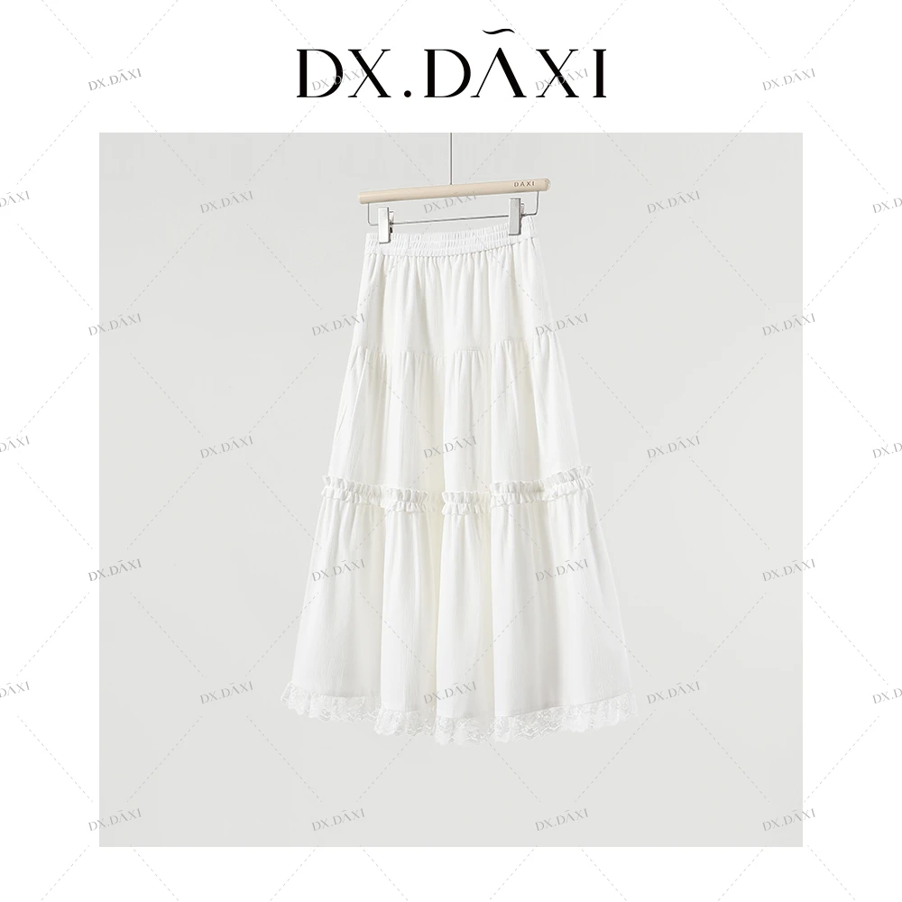 代大喜【白云悠悠】裙子女款爆款2025新款高级感半身裙休闲百搭长裙