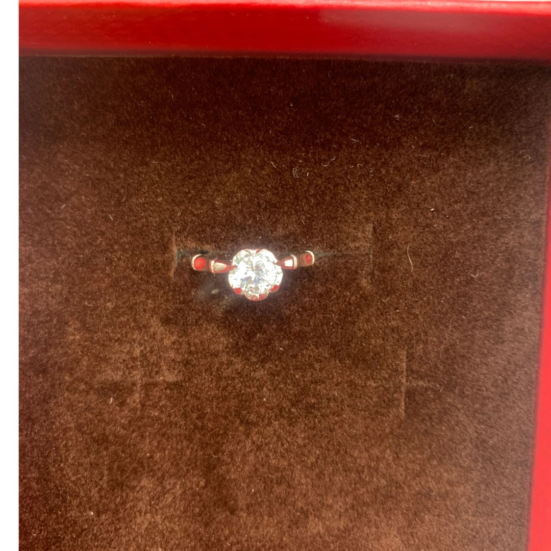 925银戒指 RC14锆石时尚婚戒戒指