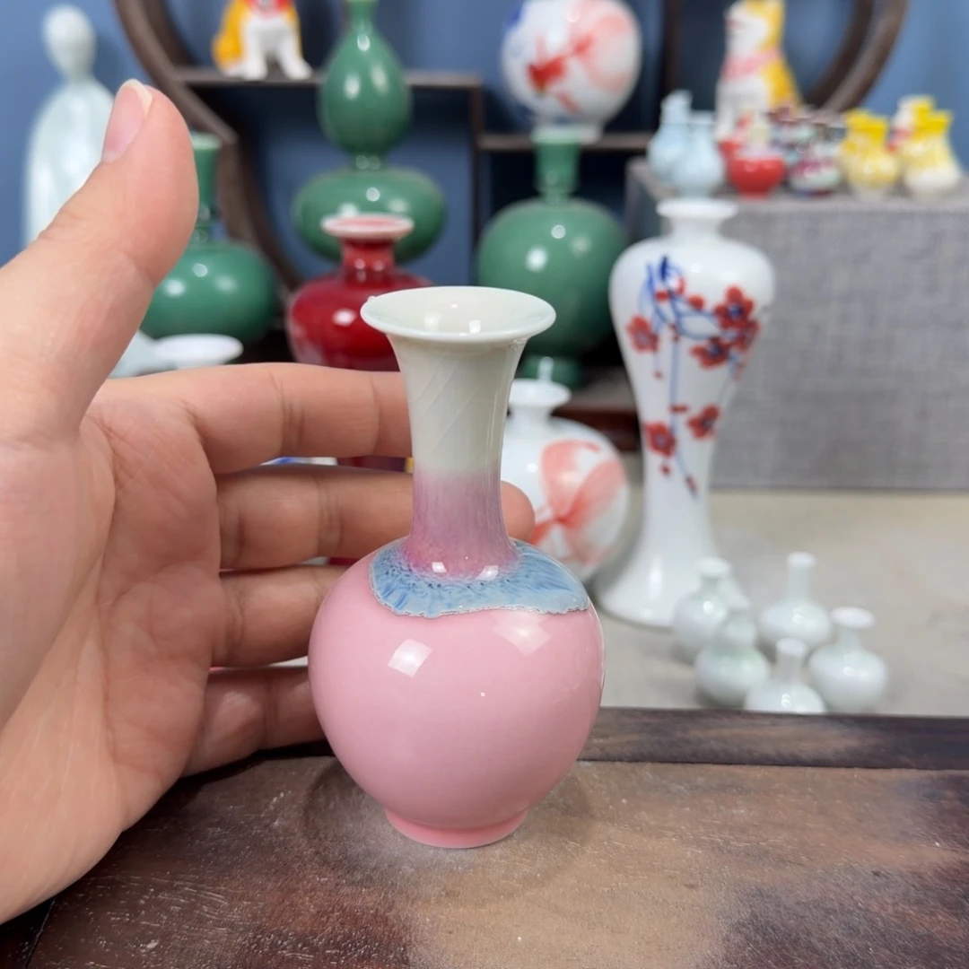陶瓷手工小花器摆件