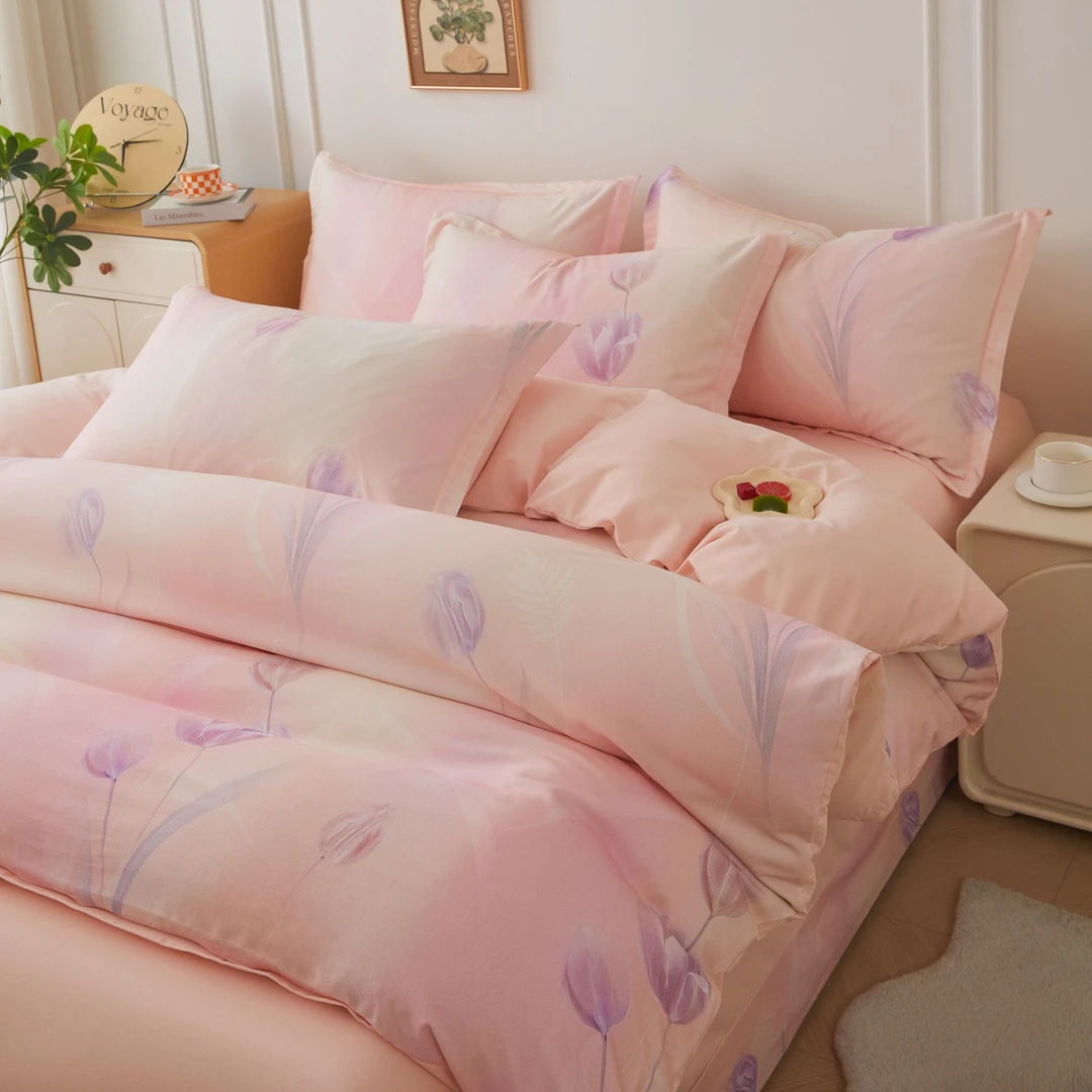 郁见花海秋冬加厚套件四件套