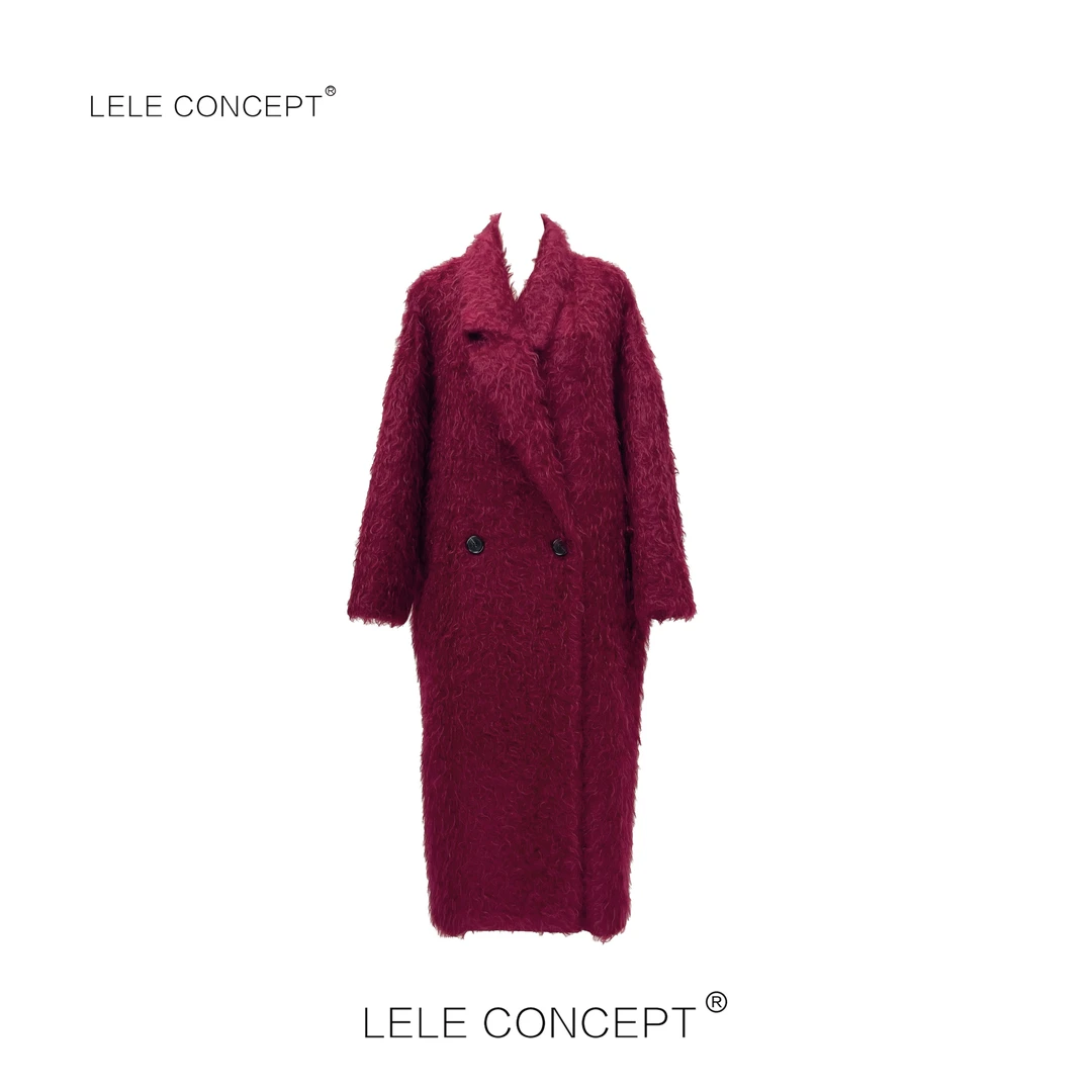 LELE CONCEPT｜【如一】随性高级感街拍款长毛大衣D0102